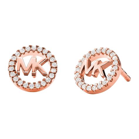 michael kors rose gold logo stud earrings|Michael Kors replacement earring backs.